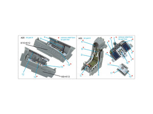 Quinta Studio QD72161 MiG-29SMT 3D-Printed &amp;amp; coloured Interior on decal paper (GWH) 1/72 – Bild 2