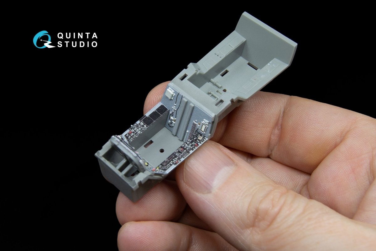 Quinta Studio QD48042 F/A-18A 3D-Printed &amp;amp; coloured Interior on decal paper (for Kinetic) 1/48 – immagine 6