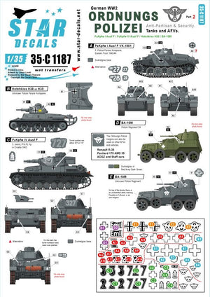 Star Decals 35-C1187 Ordnungs Polizei #2 1/35