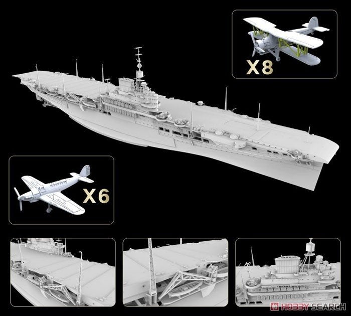 FlyHawk Model FH1116S HMS Illustrious 1940 Deluxe Edition 1/700 – imagen 2
