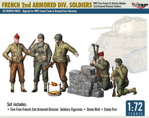 Mirage Hobby 720013 FRENCH 2nd ARMORED DIV. SOLDIERS WW2 Free French 2e Division Blindée (2nd Armored Division) Soldiers 1/72 – imagen 2