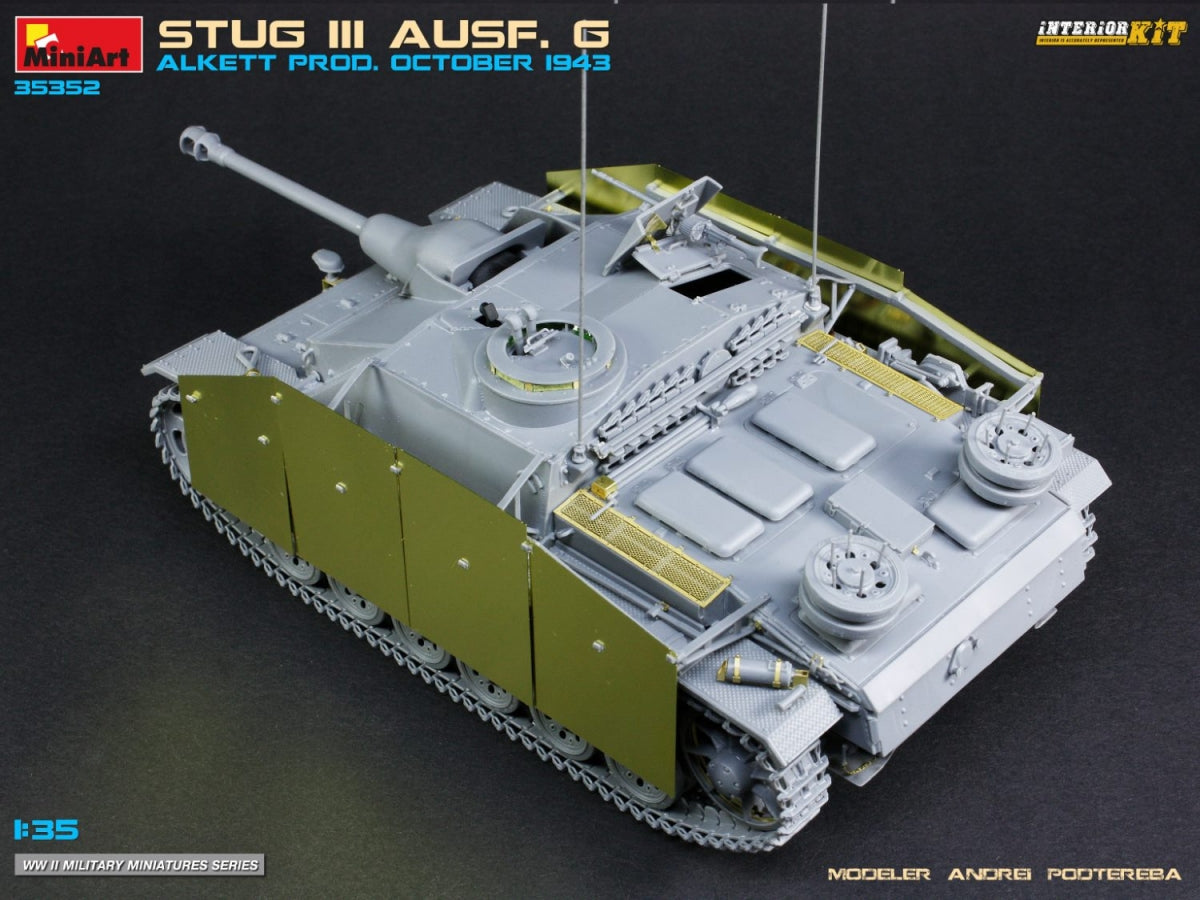 MiniArt 35352 STUG III AUSF. G ALKETT PROD. KIT INTÉRIEUR OCTOBRE 1943 1/35 – image 4
