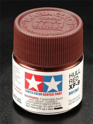Tamiya XF9 Hull Red (81709) Acrylic paint 10ml – immagine 2
