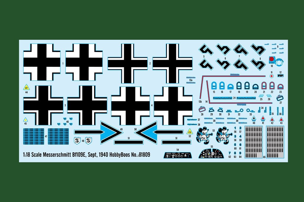 Hobby Boss 81809 Messerschmitt Bf109E Sept 1940 1/18 – imagen 2