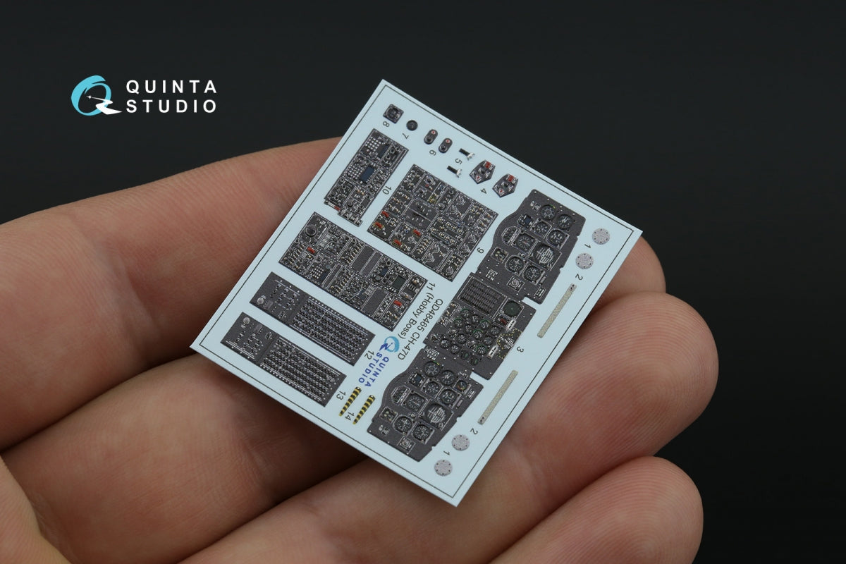 Quinta Studio QD48465 CH-47D 3D-Printed coloured Interior on decal paper (HobbyBoss) 1/48 – Bild 5