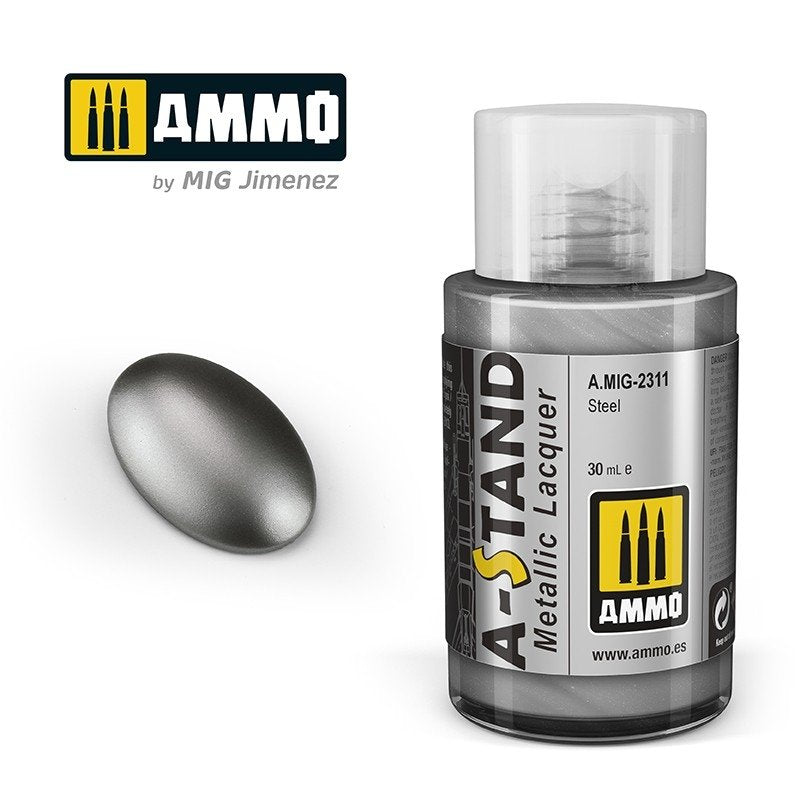 Munitions pour Mig 2311 A-STAND Acier 30 ml