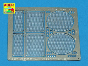 Aber 35G21 Grilles pour chasseur de chars allemand Jagdpanther Ausf.G1 début (1/35)
