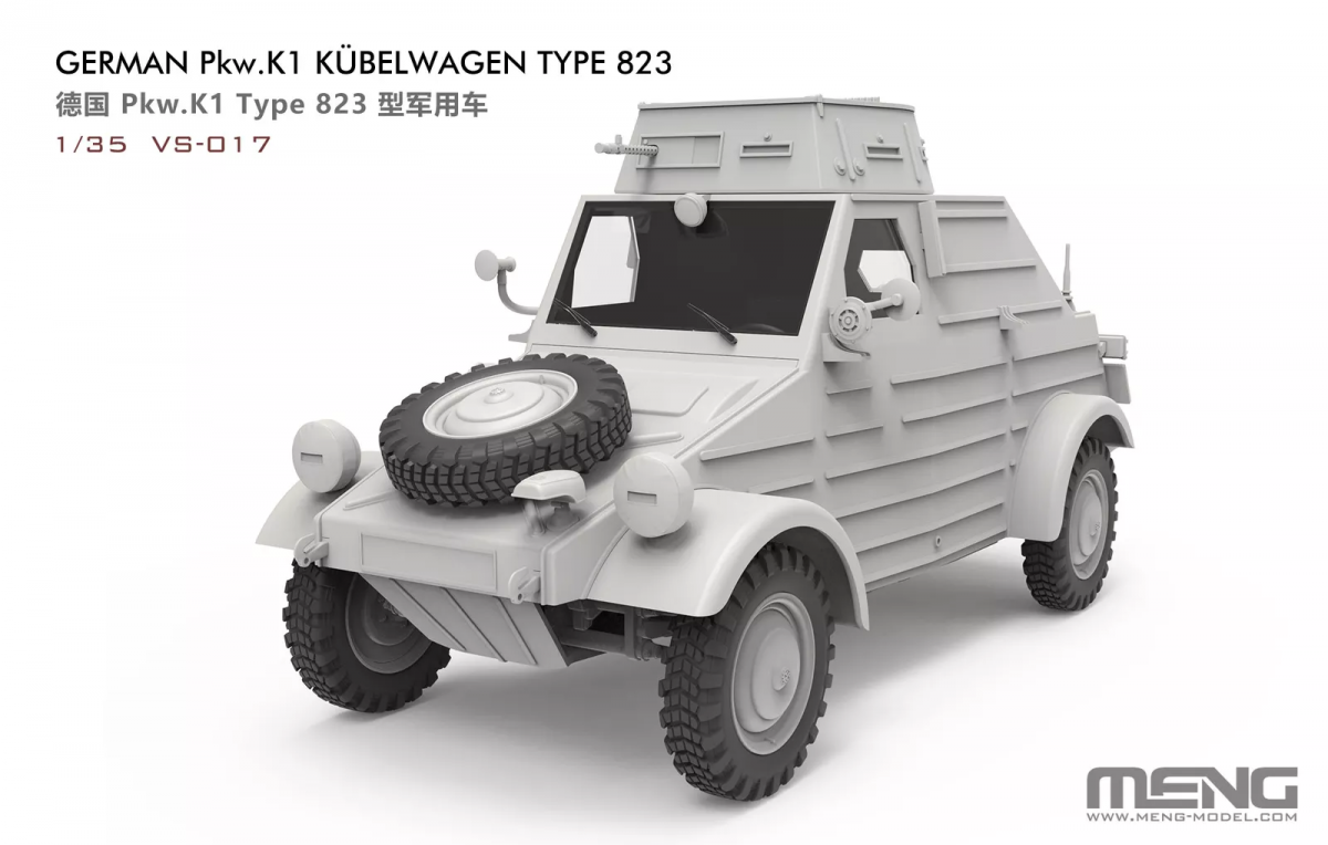 Meng Model Meng VS-017 German Pkw. K1 Kubelwagen Type -823 1/35 – image 2
