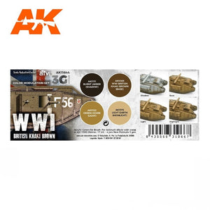 AK Interactive AK11644 WWI BRITISH COLORS MODULATION SET 4x17 ml – Bild 2