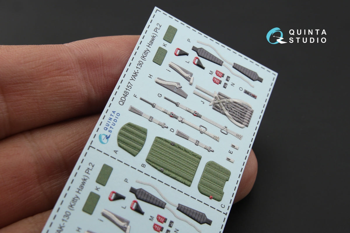 Quinta Studio QD48157 Yak-130 3D-Printed coloured Interior on decal paper (for KittyHawk kit) 1/48 – zdjęcie 6