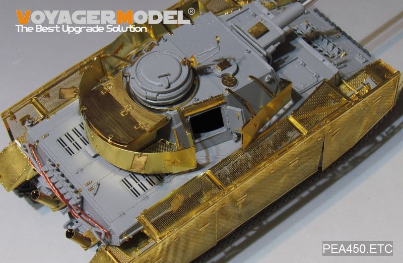 Voyager Model PEA450 WWII German Pz.Kpfw.IV Ausf.J &amp;quot;Thoma shields&amp;quot; wire mesh schürzen (Last Production) (FOR Boder 35008) 1/35 – Bild 7