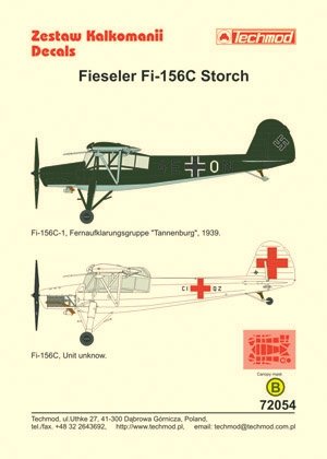 Techmod 72054 - Fieseler Fi 156C Storch 1/72 – Bild 2