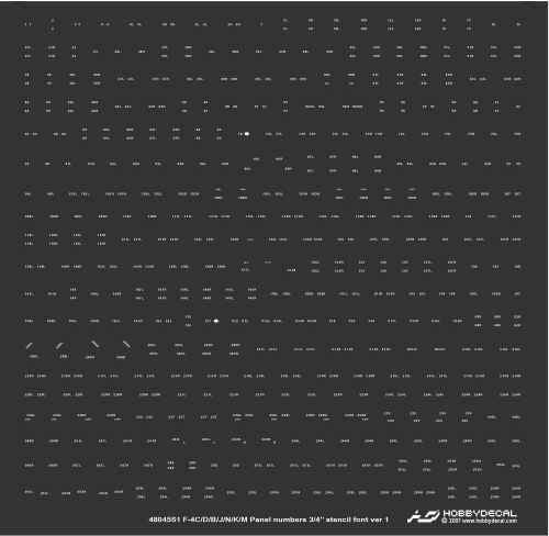 HobbyDecal AL48001V1 F-4J VX-4 Vandy1 Black Bunny October 1972 1/48 – immagine 8