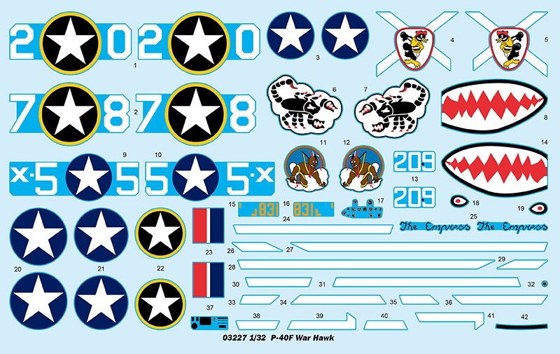 Trumpeter 03227 P-40F War Hawk 1/32 – immagine 6