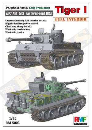 Rye Field Model 5003 Pz.kpfw.VI Ausf. E Tiger I Early Production (full interior) – immagine 3