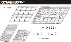 Voyager Model PE35274 Modern Merkava Mk.IV MBT Side Skirts (For ACADEMY 13213) 1/35 – imagen 2