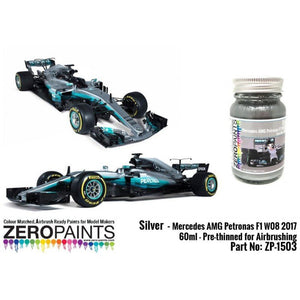 Zero Paints ZP-1503 Mercedes AMG Petronas F1 W08 2017 Silver 60m