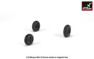 Armory Models AW72051 Mikoyan MiG-19 Farmer wheels w/ weighted tires 1/72 – zdjęcie 2