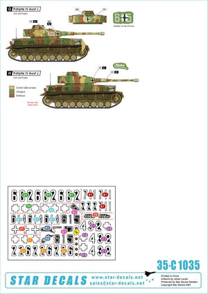 Star Decals 35-C1035 PzKpfw IV Ausf J 1/35 – zdjęcie 2