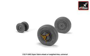 Armory Models AW32303 F-100D Super Sabre wheels w/ weighted tires 1/32 – Bild 2