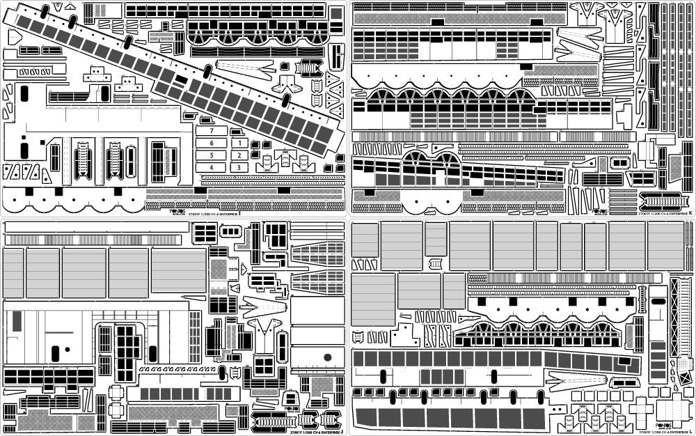 Pontos 27010FB USS CV-6 Enterprise 1942 Detail up set (20B Deck Blue) 1/200 – immagine 15