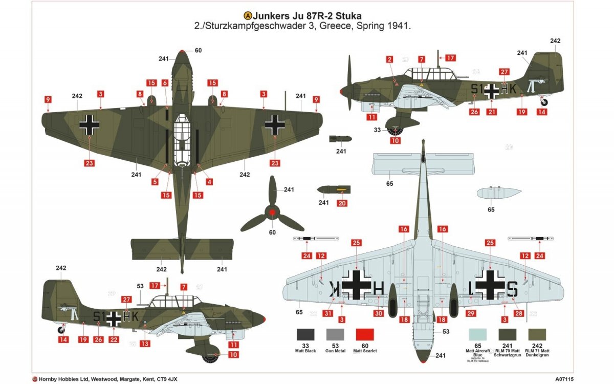 Airfix 07115 Junkers Ju87R-2/B-2 Stuka 1/48 – image 6