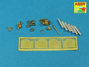 Aber 35L-196 Barrels for British WWI Tank Mk.I Female or 0.303 Vickers gun x 4 8mm Hotchkiss m.1909 x 1 1/35