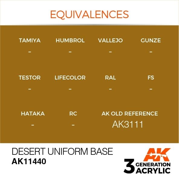AK Interactive AK11440 Desert Uniform Base 17ml – image 3