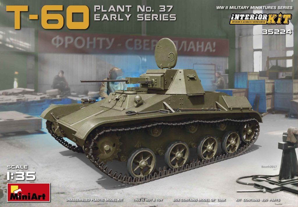 MiniArt 35224 T-60 USINE N° 37 PREMIÈRE SÉRIE. KIT D&amp;#39;INTÉRIEUR 1/35