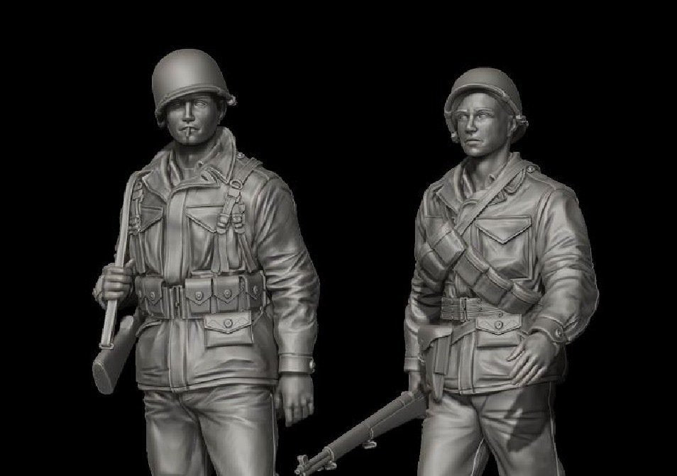Panzer Art FI35-095 US Soldiers in M43 uniform set 1/35 – immagine 2