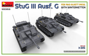 Mini Art 35362 StuG III Ausf. G FÉVRIER 1943 ALKETT PROD. AVEC KETTEN D&amp;#39;HIVER 1/35  – image 4