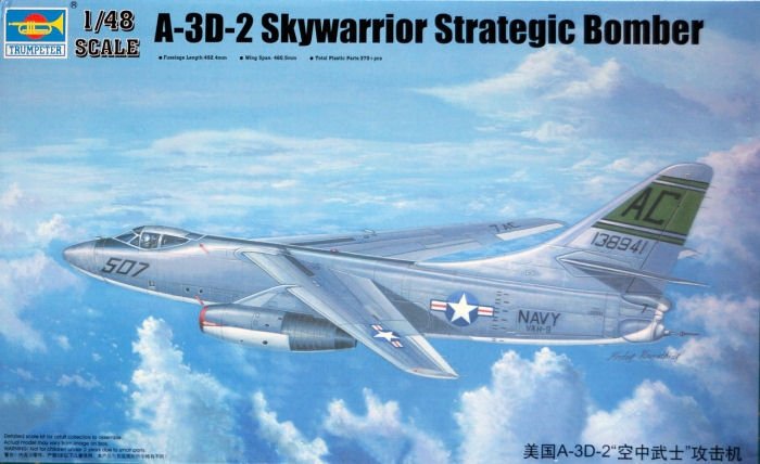 Trumpeter 02868 A-3D-2 Skywarrior Strategic Bomber 1/48