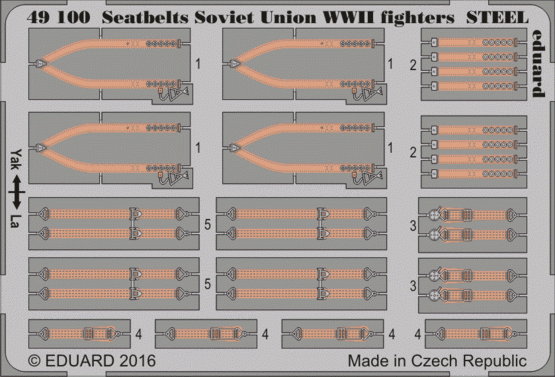 Eduard BIG49342 Seatbelts WWII Allied AF STEEL 1/48 – Bild 4