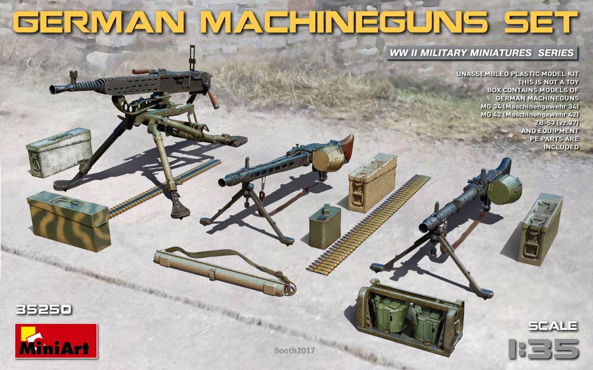 MiniArt 35250 GERMAN MACHINEGUNS SET 1/35