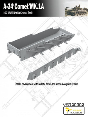 Vespid Models VS720002 A-34 &amp;#39;Comet&amp;#39; MK.1A British Cruiser Tank 1/72 – zdjęcie 5