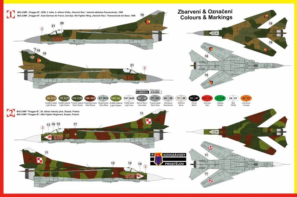Kozavody Prostejov KPM0050 MiG-23MF 1/72 – Bild 2