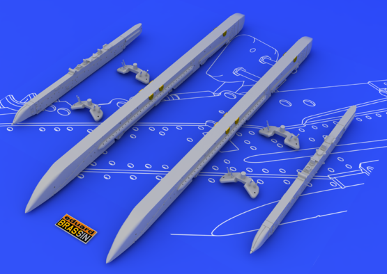 Eduard 648054 Su-25K wing pylons 1/48 – imagen 6