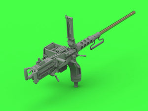 Master GM-35-070 Browning M2HB .50 cal (12,7mm) - z mocowaniem do niszczyciela czołgów M10 (kołyska D70627 z małą skrzynką amunicyjną D68375) 1/35 – imagen 6