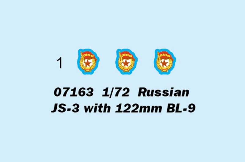 Trumpeter 07163 Russian JS-3 with 122mm BL 9 1/72 – Bild 3