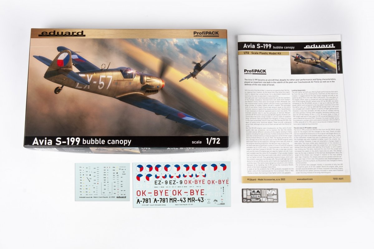 Eduard 70151 Avia S-199 bubble canopy 1/72 – immagine 3