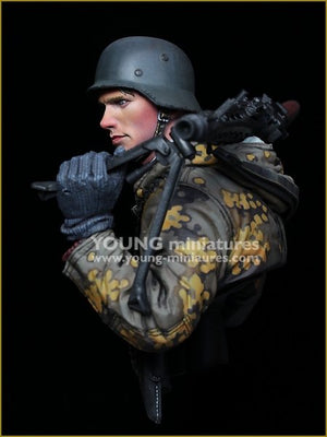 Young Miniatures YM1882 German Machine Gunner Eastern Front WWII 1/10 – immagine 3