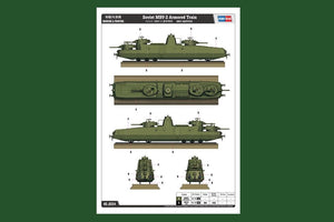 Hobby Boss 85514 Soviet MBV-2 Armored Train 1/35 – zdjęcie 3