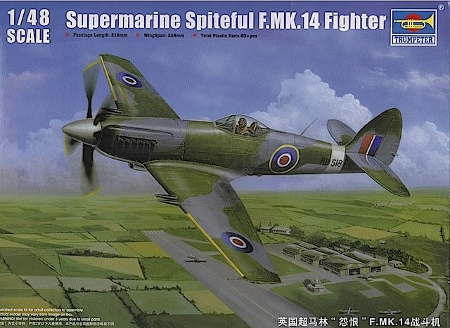 Trumpeter 02850 Supermarine Spiteful F.MK.14 Fighter 1/48