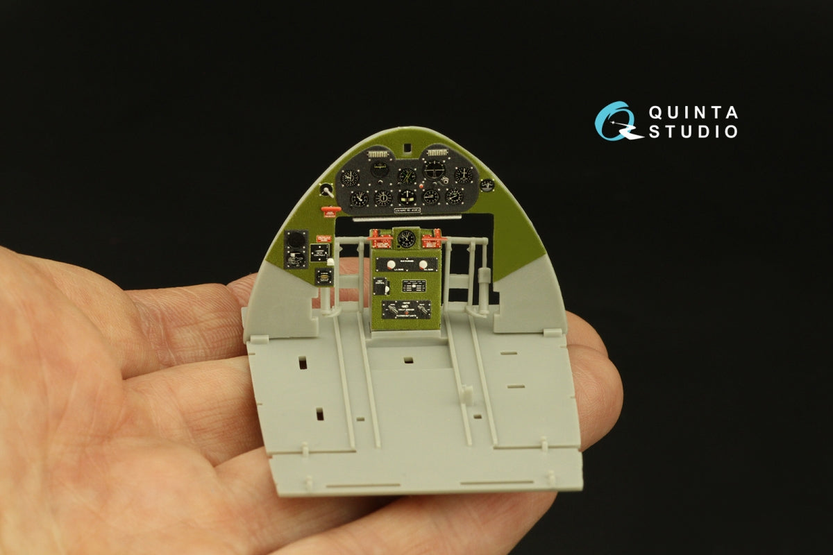 Quinta Studio QD32133 F6F-3 Hellcat 3D-Printed &amp;amp; coloured Interior on decal paper (Trumpeter) 1/32 – zdjęcie 3