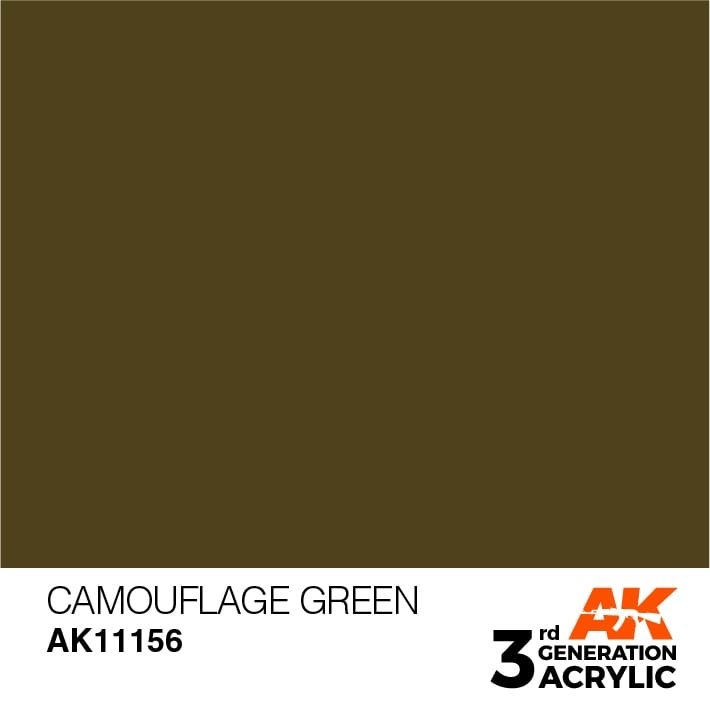 AK Interactive AK11156 CAMOUFLAGE GREEN – STANDARD 17ml