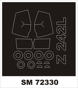 Montex SM72330 ZLIN 242L AZ MODEL 1/72