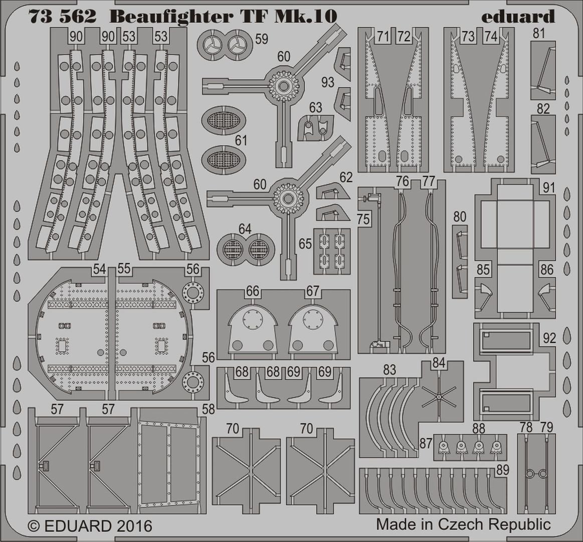 Eduard BIG72116 BEAUFIGHTER TF Mk.10 1/72 AIRFIX – zdjęcie 3