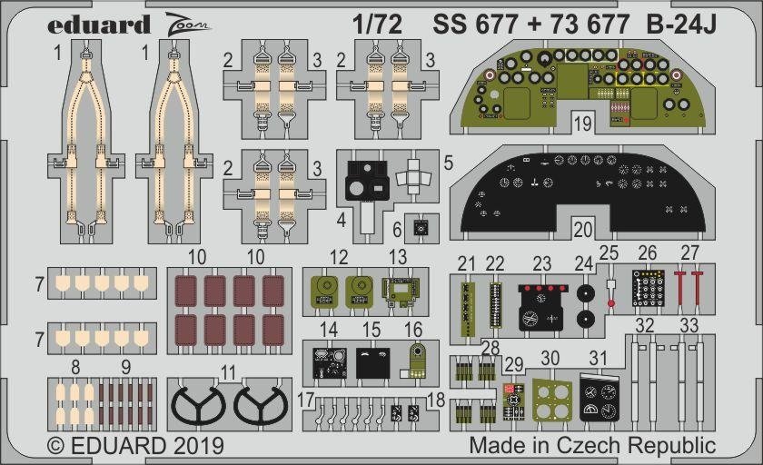 Eduard BIG72151 B-24J 1/72 HASEGAWA – imagen 5