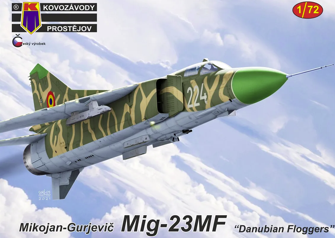 Kovozavody Prostejov KPM0287 MiG-23MF &amp;quot;Floggers danubiens&amp;quot; 1/72