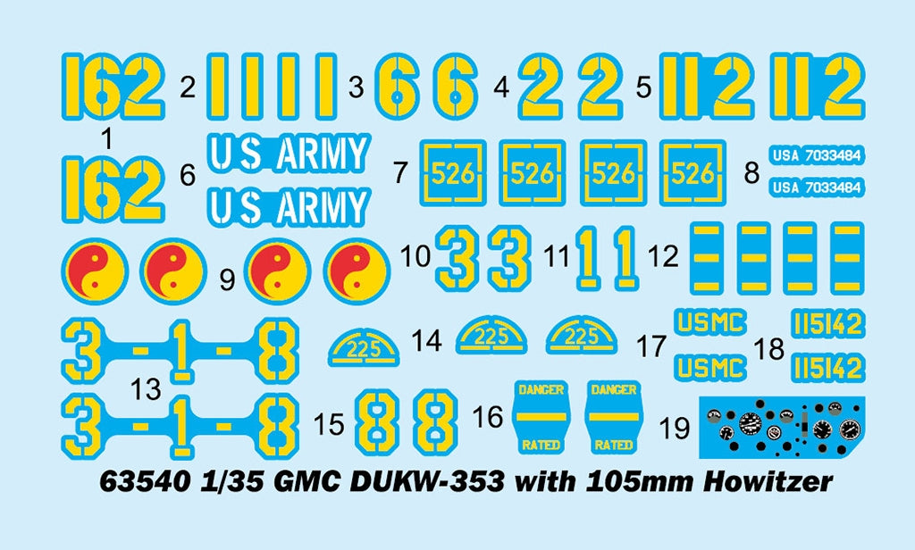J&amp;#39;adore le kit 63540 GMC DUKW-353 avec obusier de 105 mm au 1/35 – image 3